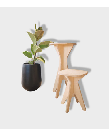 Tabouret en bois Charlie